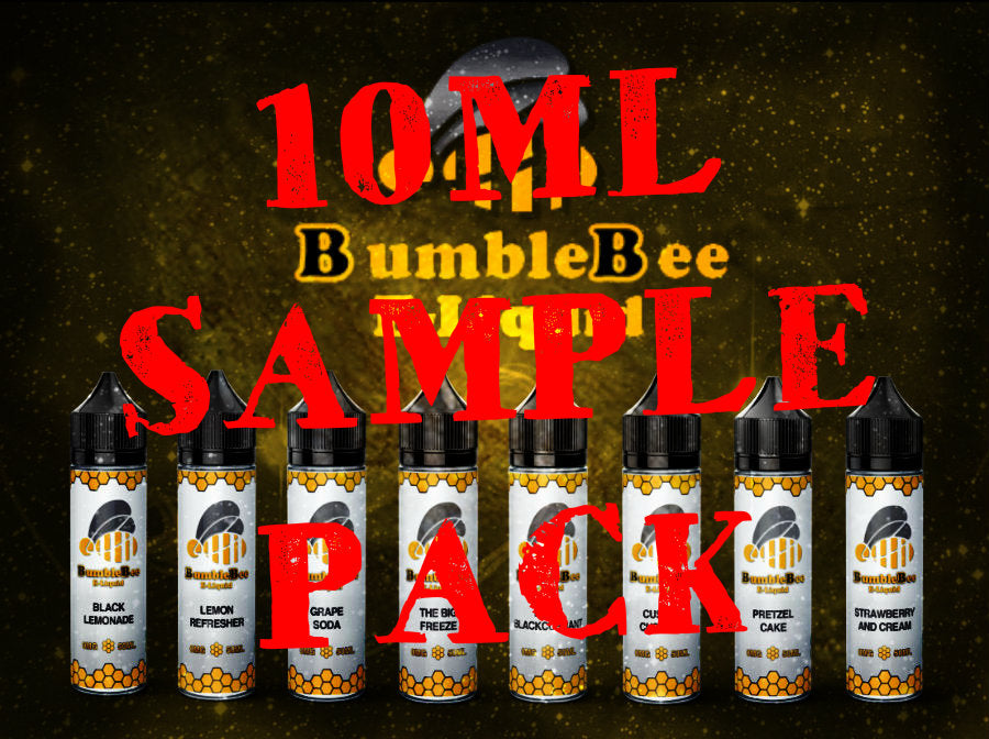 5 x 10ml Bottle Sample Packs - BumbleBee E-Liquid